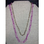 m. lynne designs paperclip link necklace