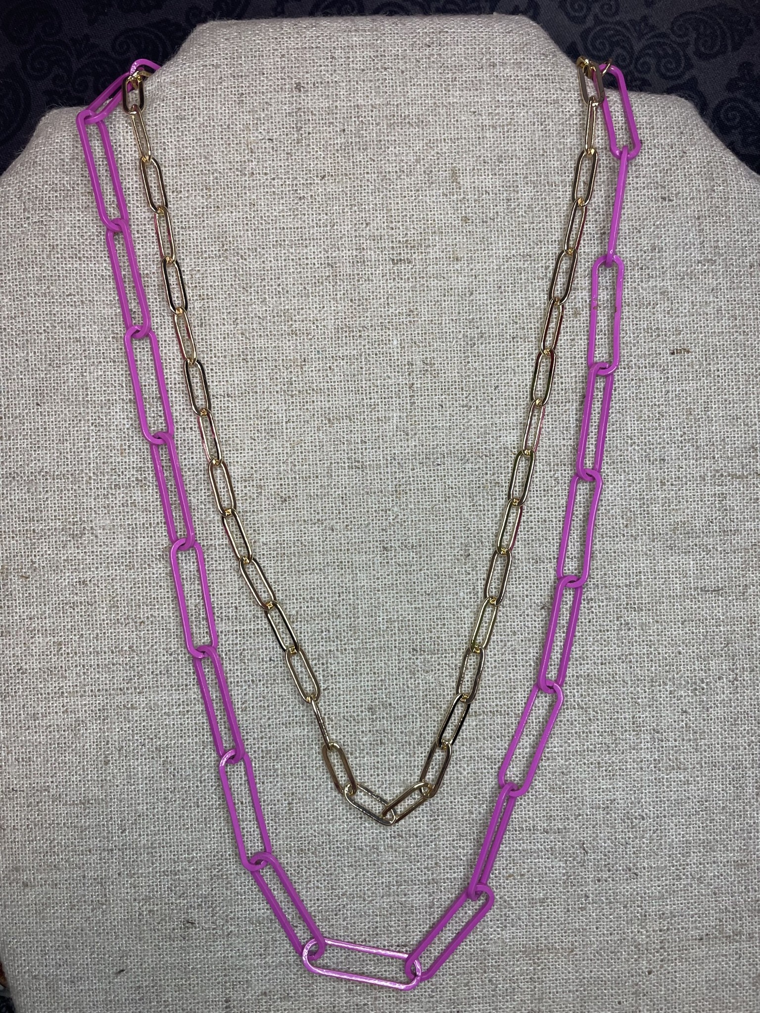 available at m. lynne designs Paperclip Link Necklace