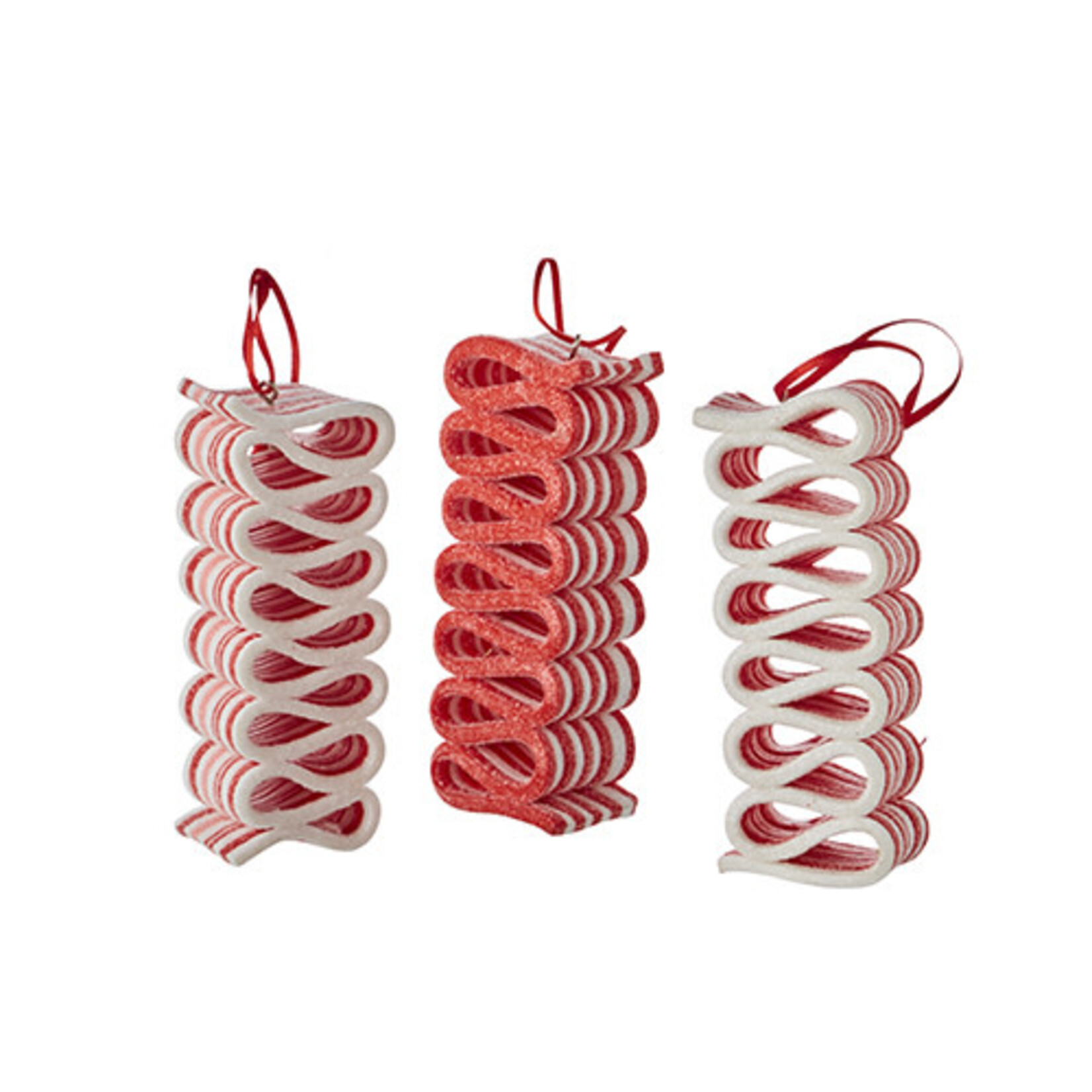 m. lynne designs ribbon candy ornament