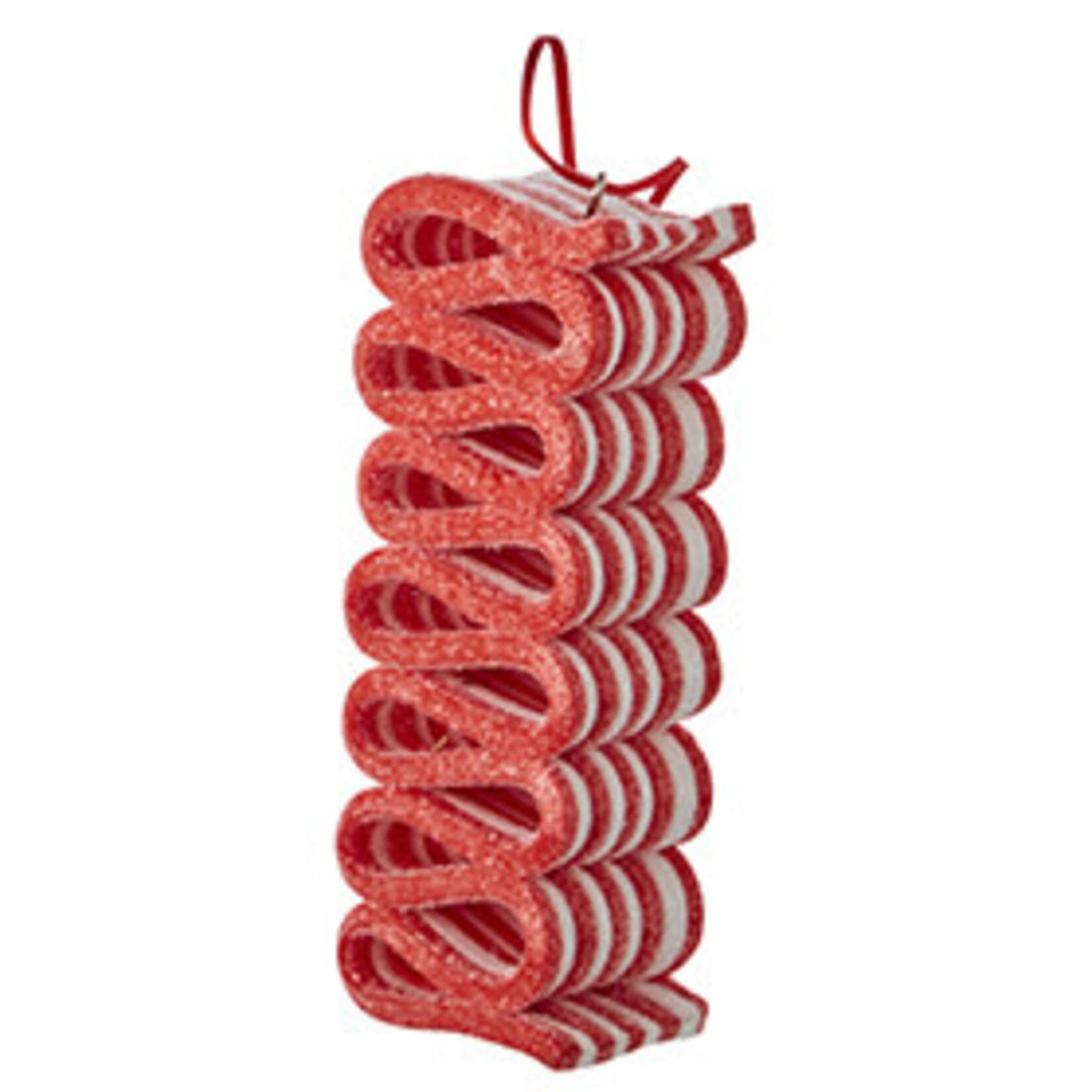m. lynne designs ribbon candy ornament