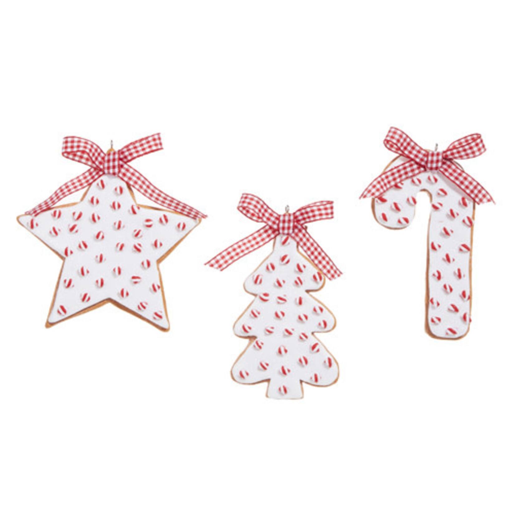 m. lynne designs peppermint sprinkles cookie ornament