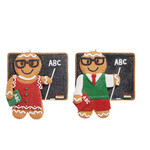 m. lynne designs gingerbread teacher ornament
