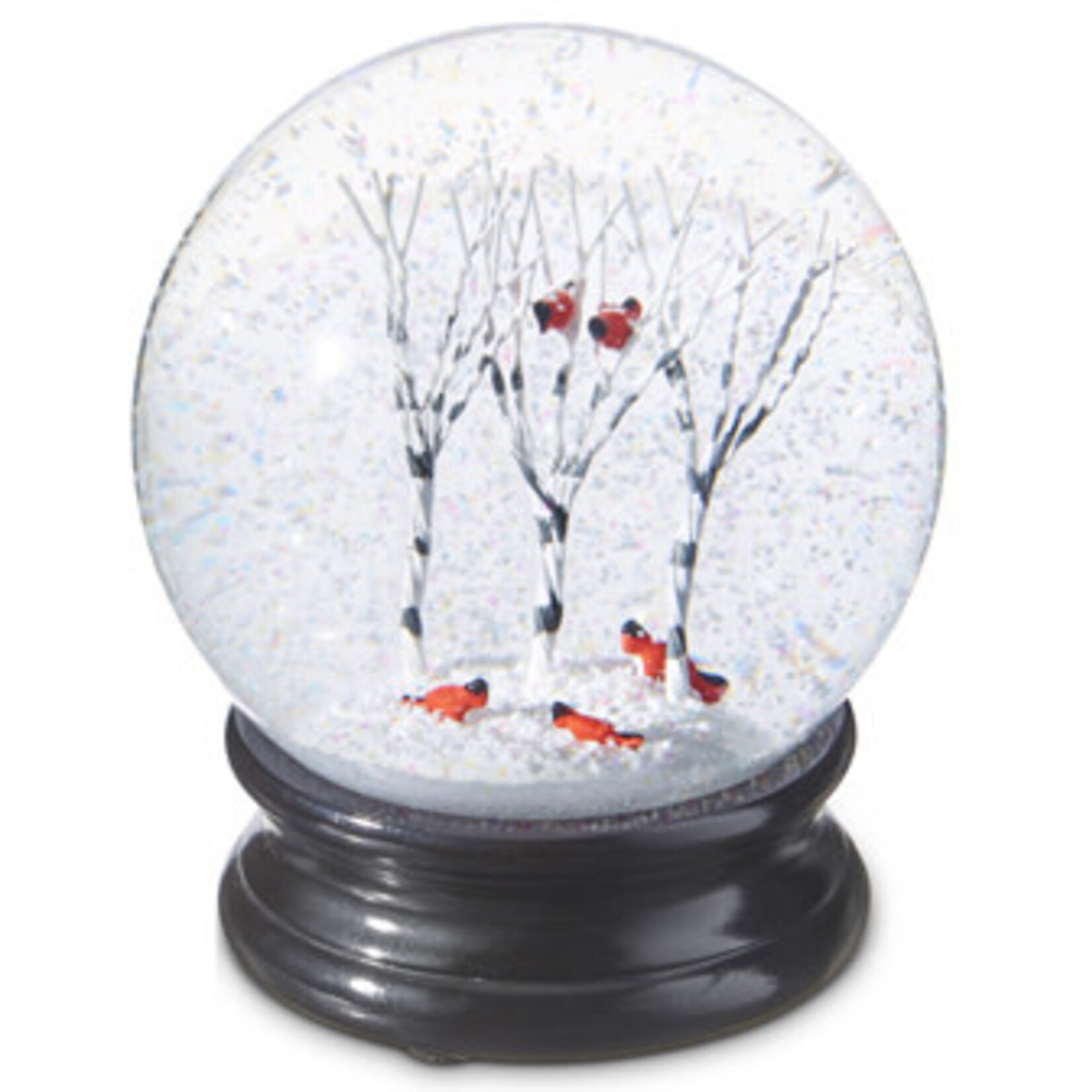 m. lynne designs cardinal snow globe