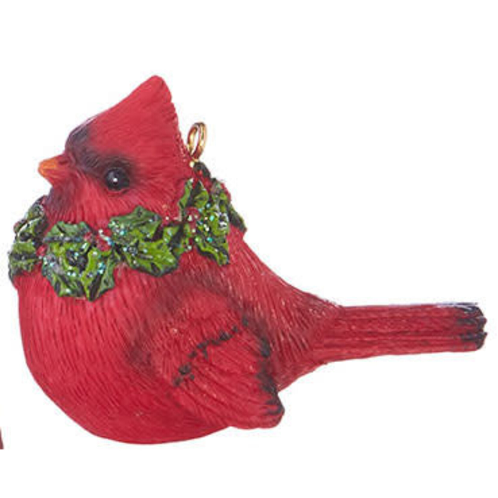 m. lynne designs cardinal and wreath ornament