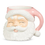 m. lynne designs pink winking santa container