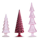 m. lynne designs pink glass trees