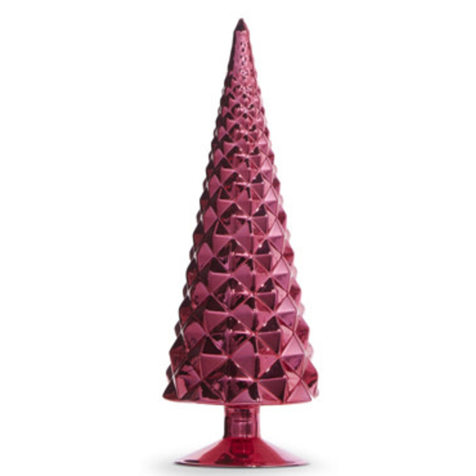 m. lynne designs pink glass trees