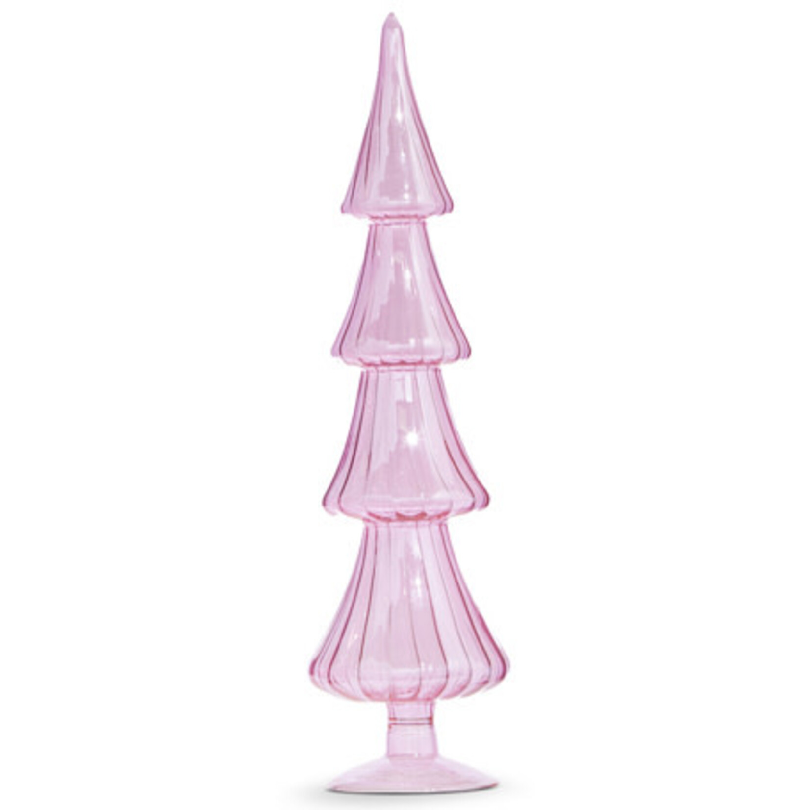 m. lynne designs pink glass trees