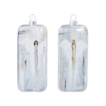 m. lynne designs glass angel ornament