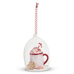 m. lynne designs peppermint drink cloche ornament