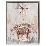 m. lynne designs manger framed canvas