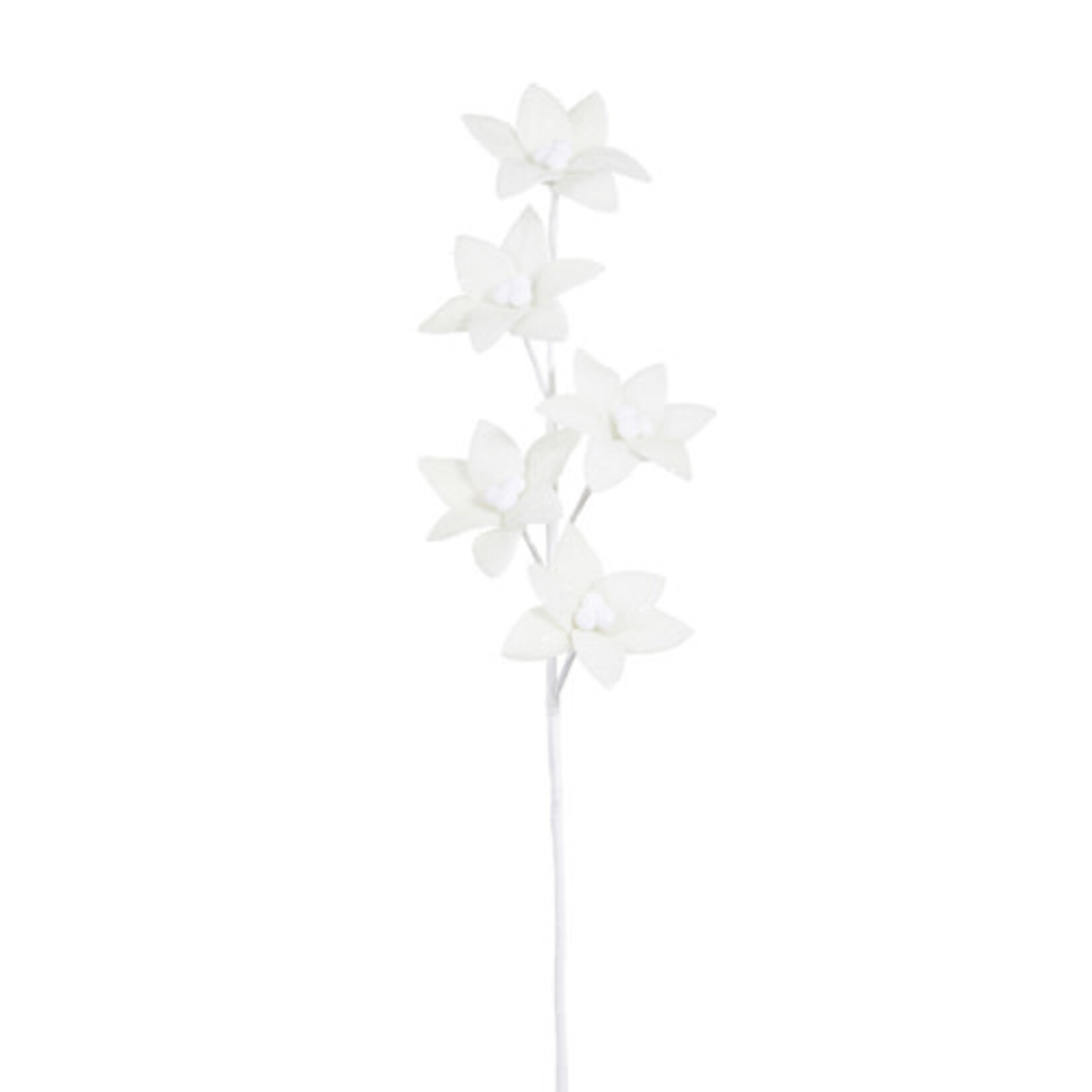 m. lynne designs white felt poinsettia spray pick