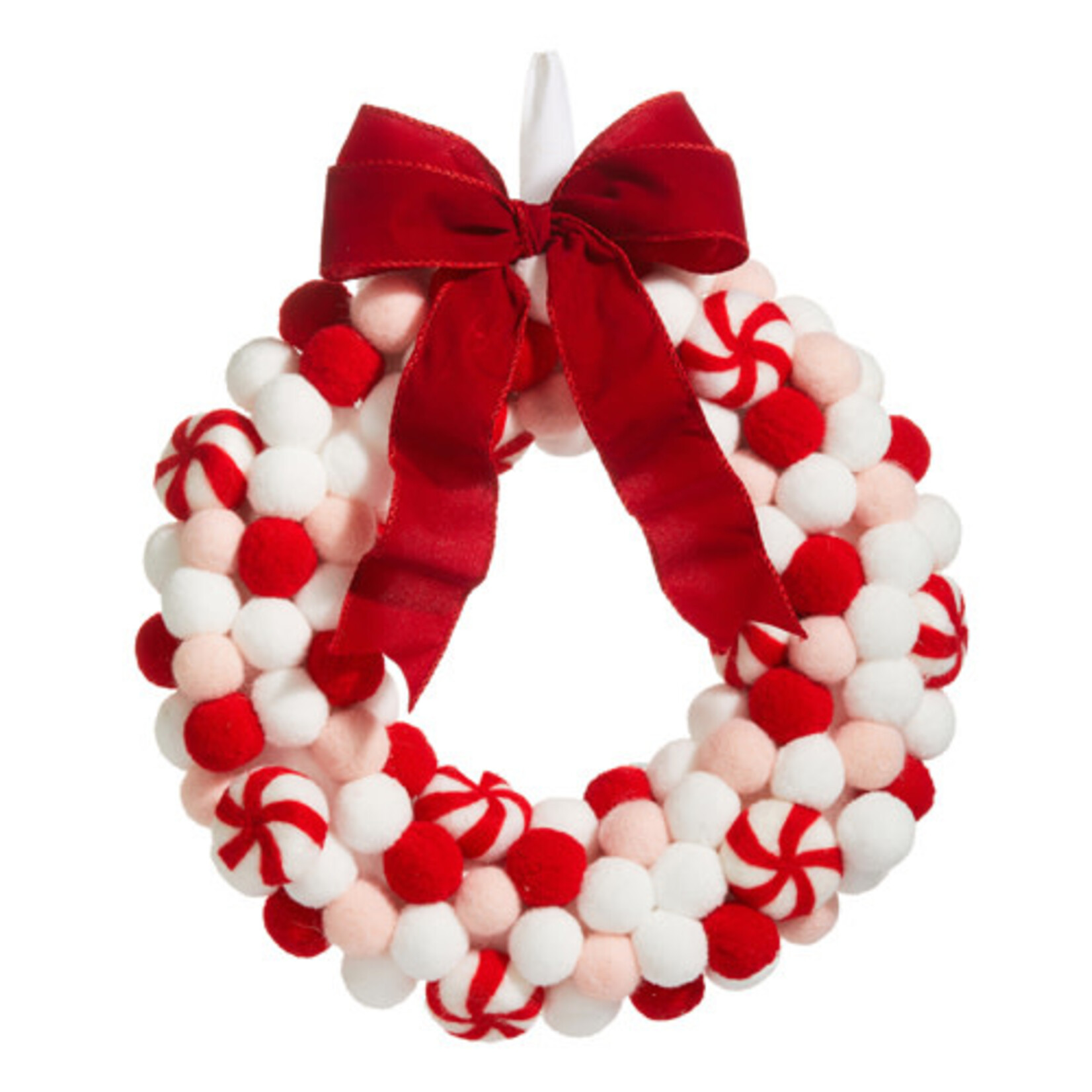 m. lynne designs felt peppermint wreath