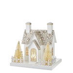 m. lynne designs gold glitter roof paper house