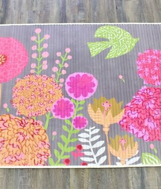 available at m. lynne designs Marigold Garden Bamboo Mat