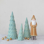 m. lynne designs mint felt tree with gold metallic stitching