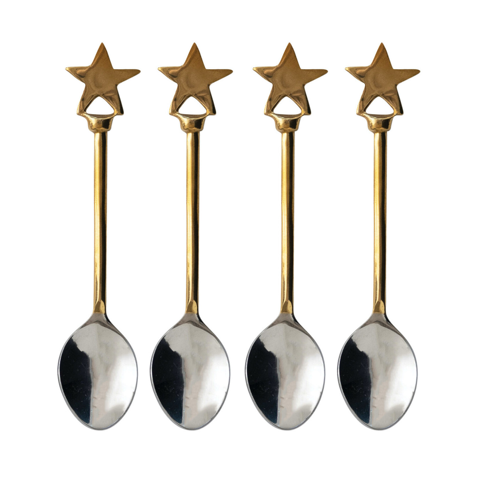m. lynne designs gold star appetizer spoon