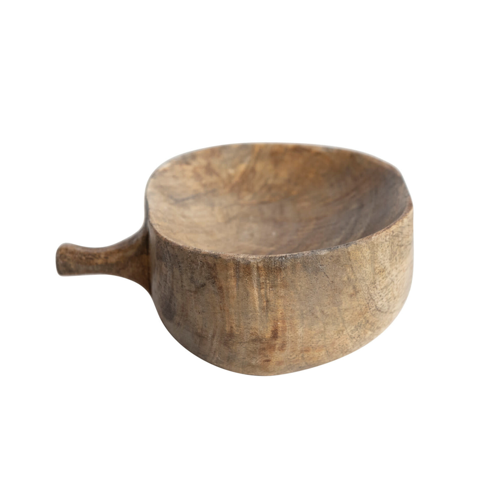 m. lynne designs pumpkin shaped mango wood bowl
