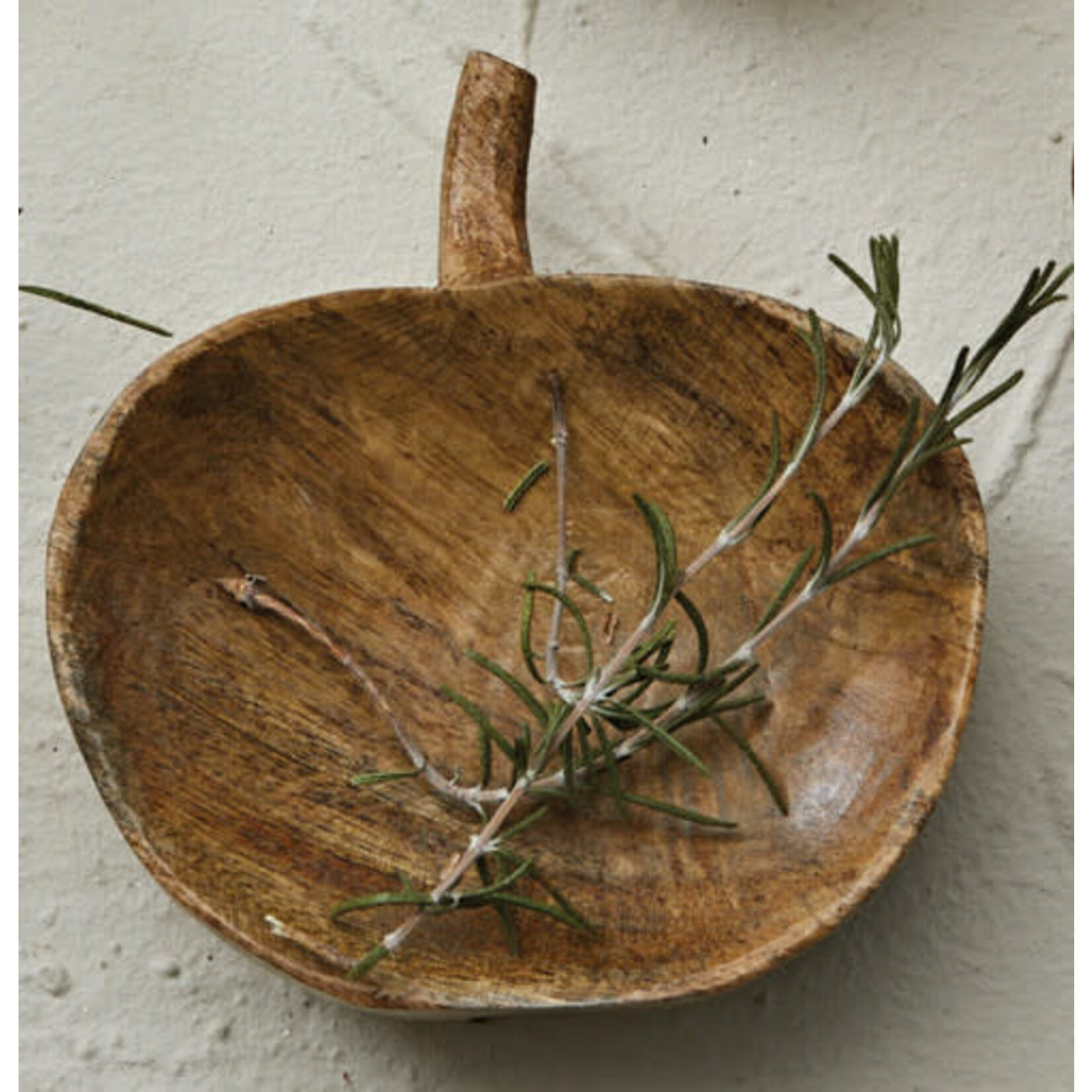 m. lynne designs pumpkin shaped mango wood bowl