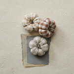 m. lynne designs check pumpkin with stem