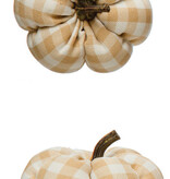 available at m. lynne designs Check Pumpkin with Stem