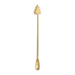 m. lynne designs brass cocktail spoon with tree
