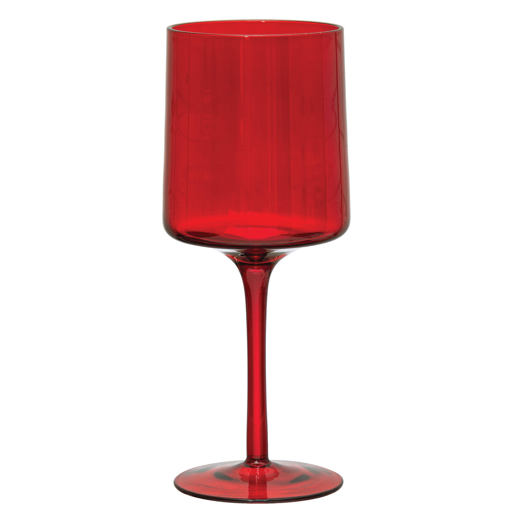 m. lynne designs colorful stemmed wine glass