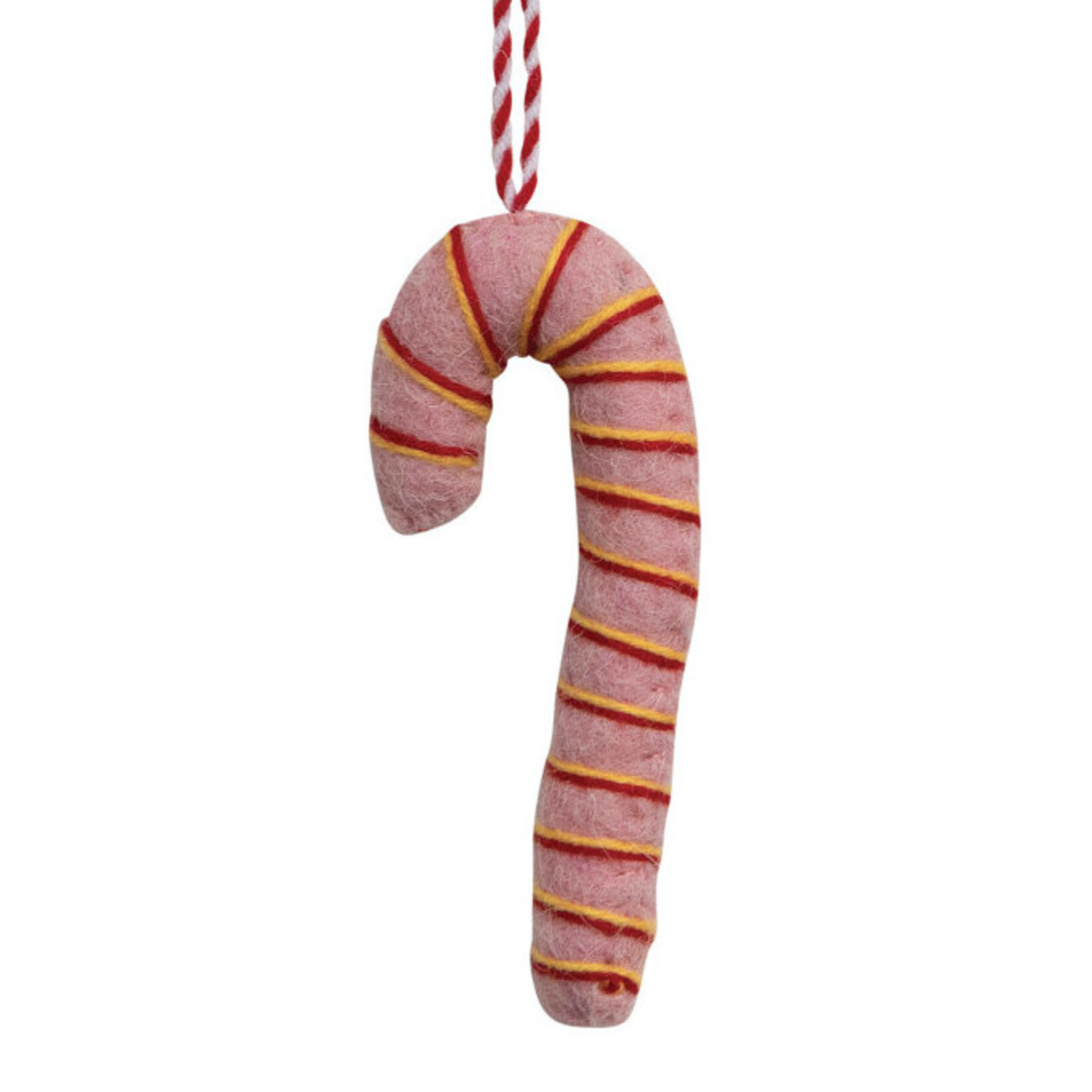 m. lynne designs felt candy cane ornament