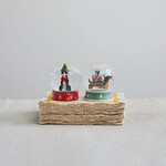 m. lynne designs dog snow globe