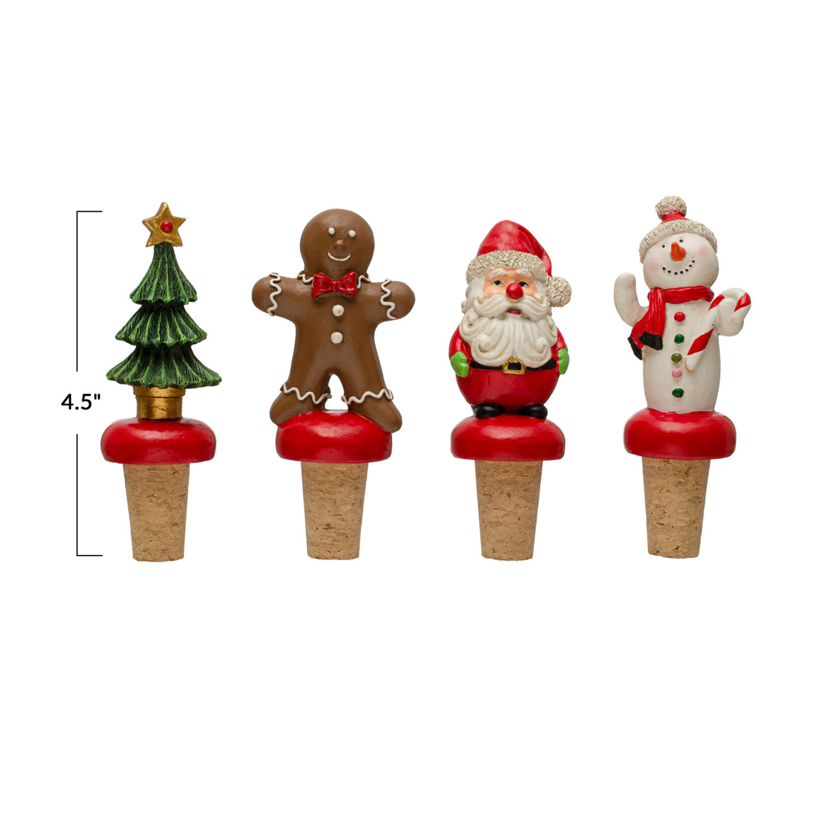 m. lynne designs christmas bottle stopper