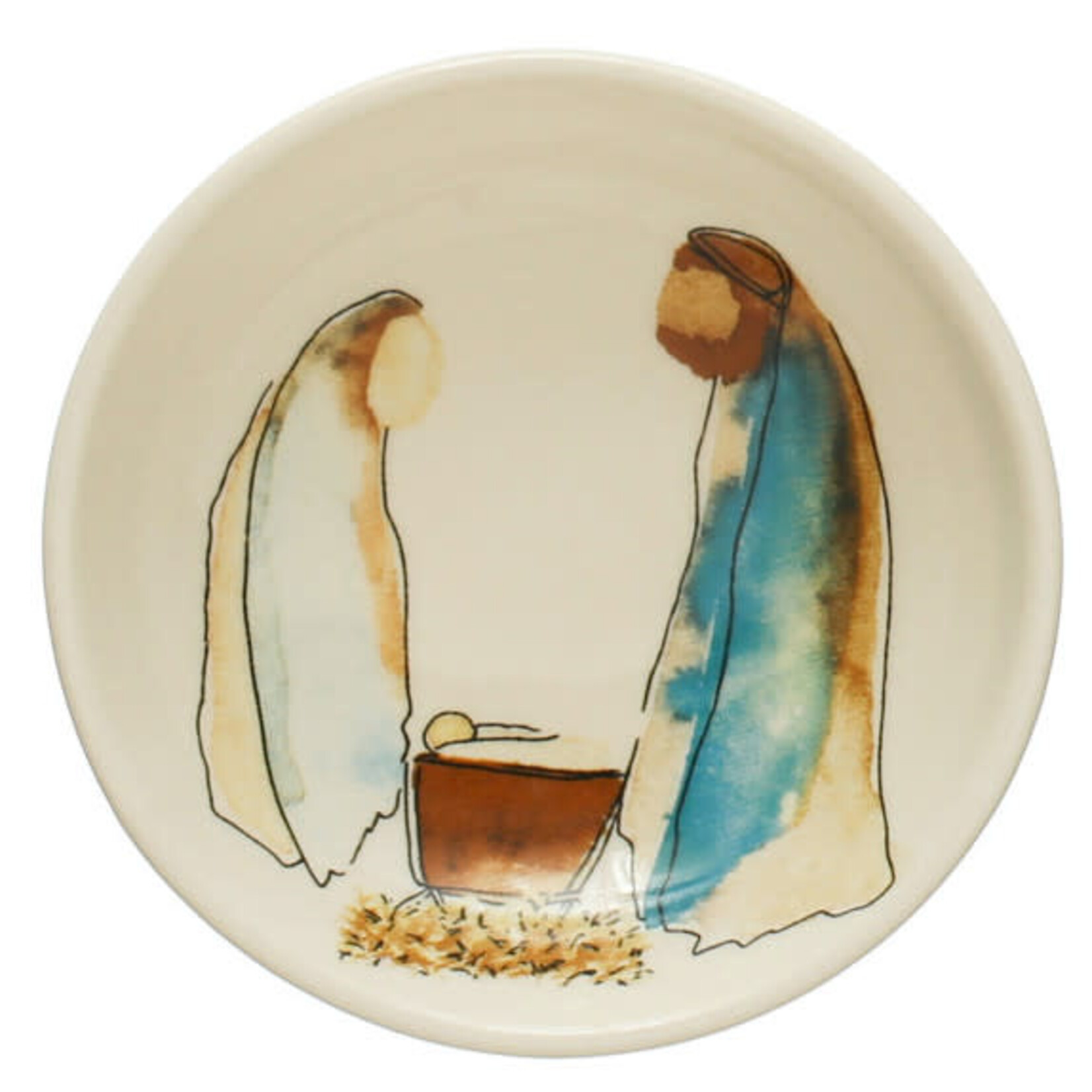m. lynne designs nativity trinket dishes