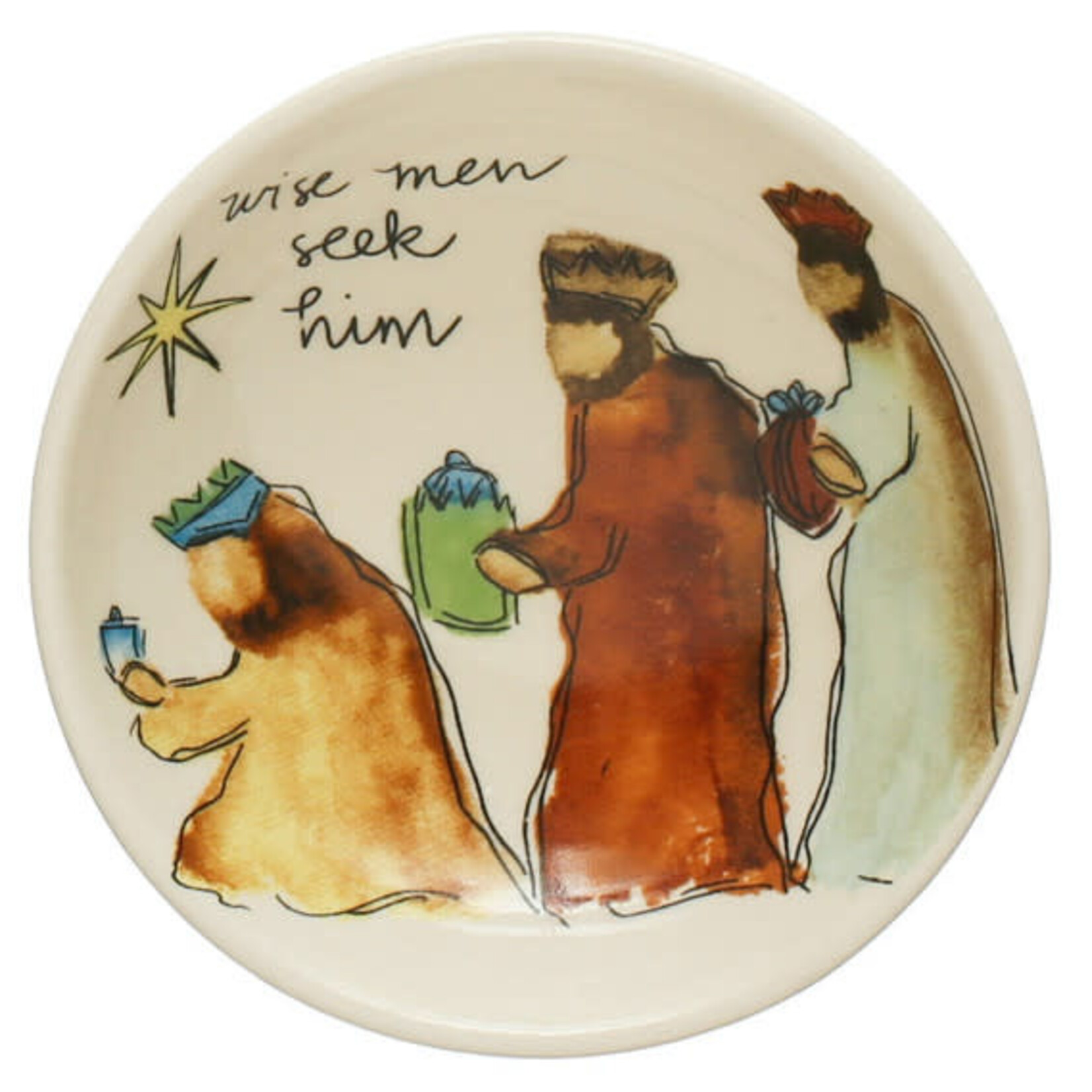 m. lynne designs nativity trinket dishes