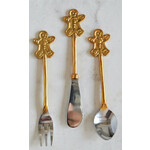 m. lynne designs gingerbread man appetizer cutlery