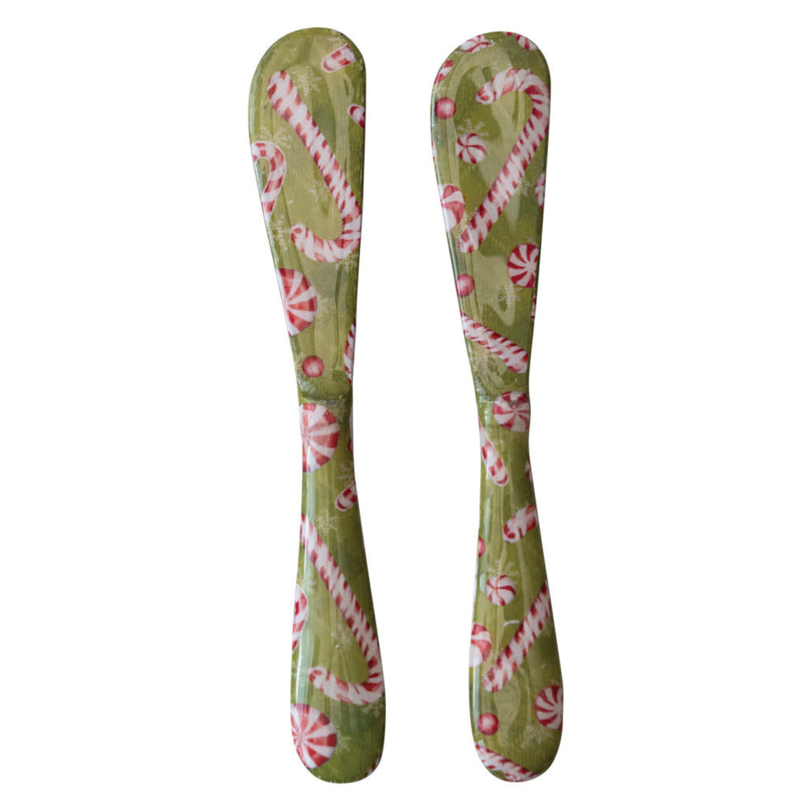 m. lynne designs christmas enameled canape knife