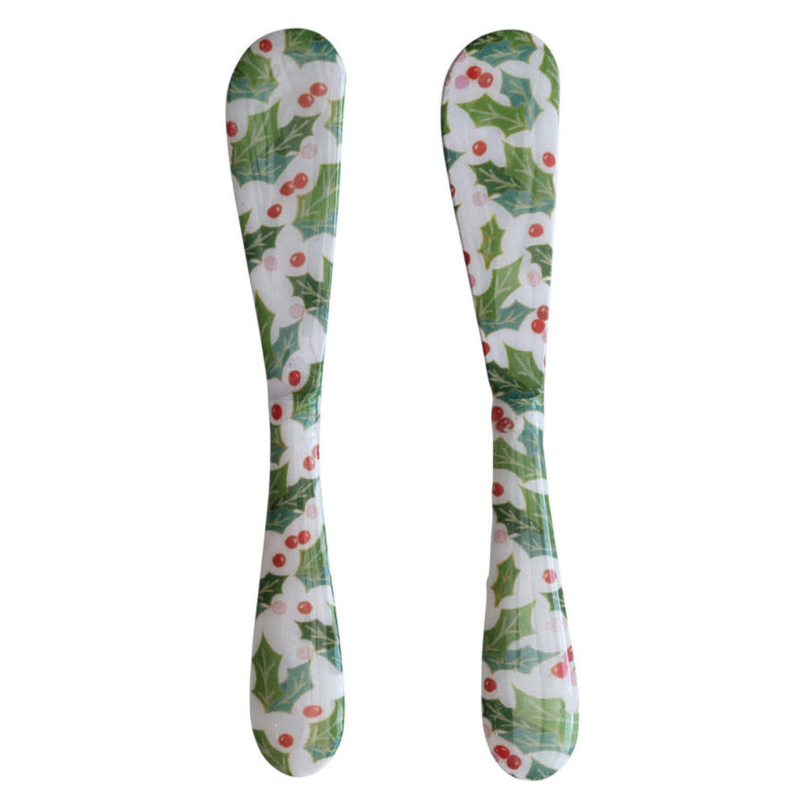 m. lynne designs christmas enameled canape spreader