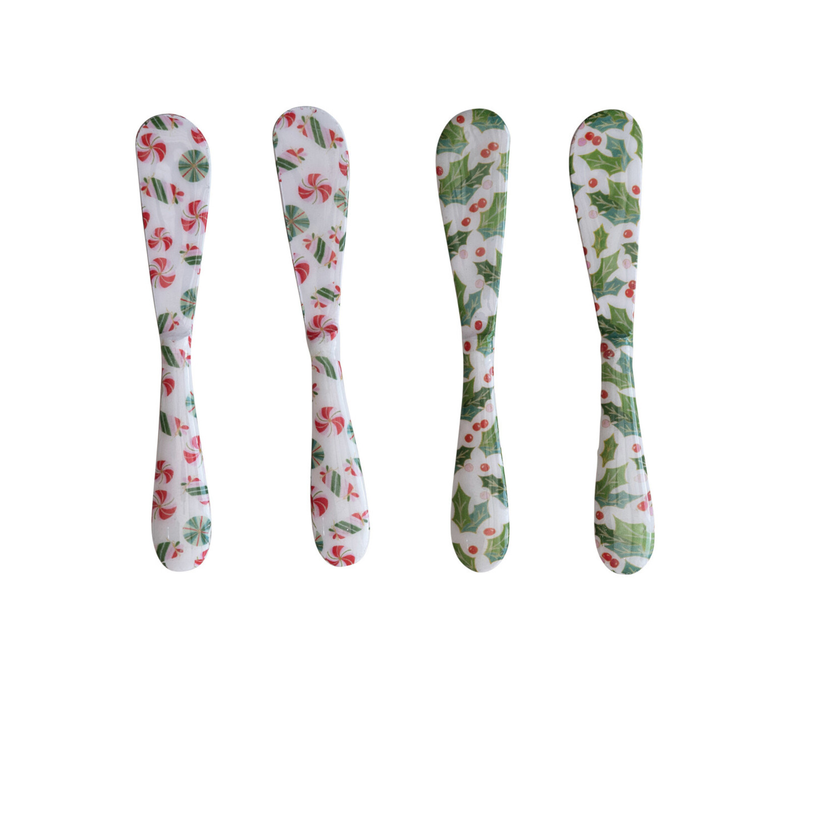 m. lynne designs christmas enameled canape spreader
