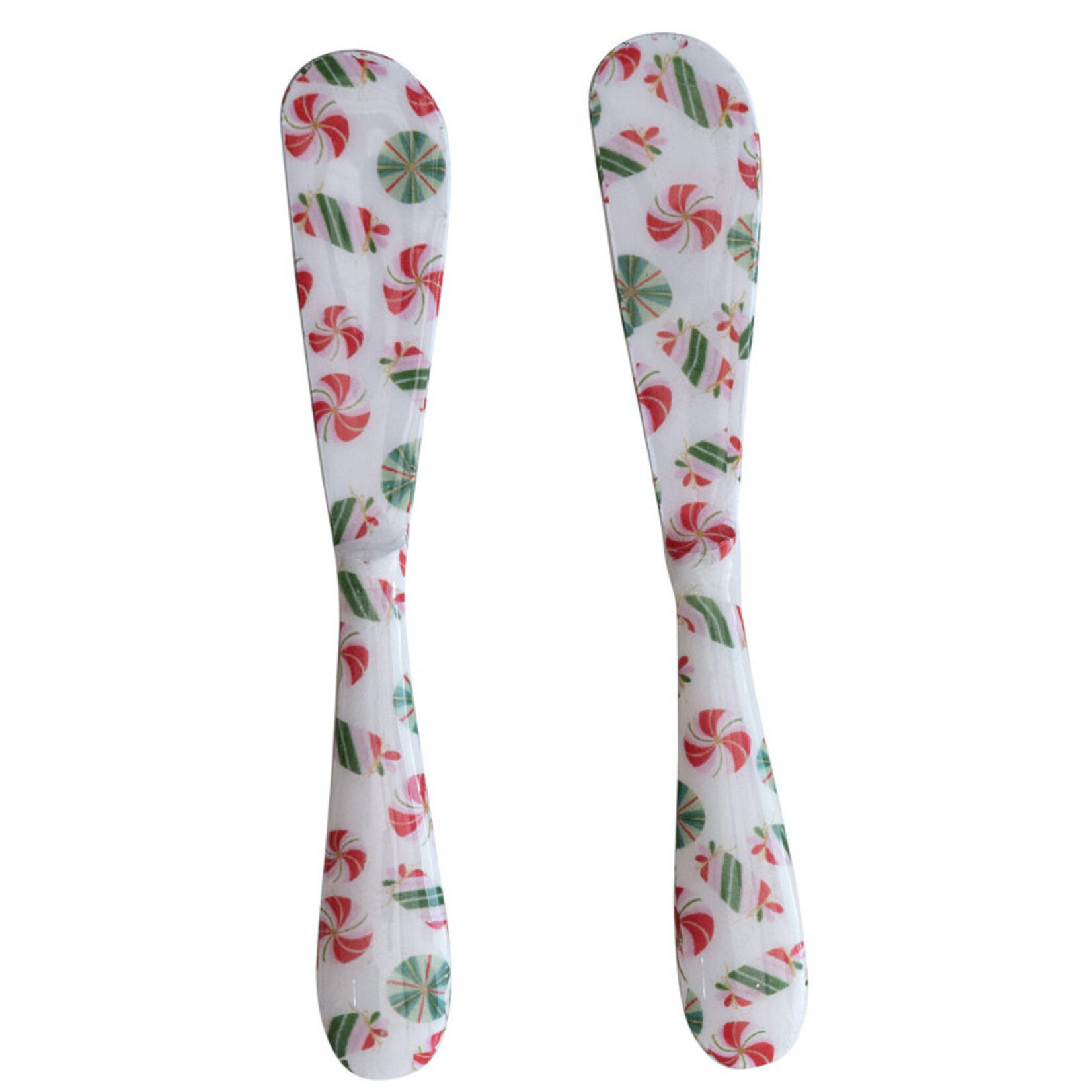 m. lynne designs christmas enameled canape spreader