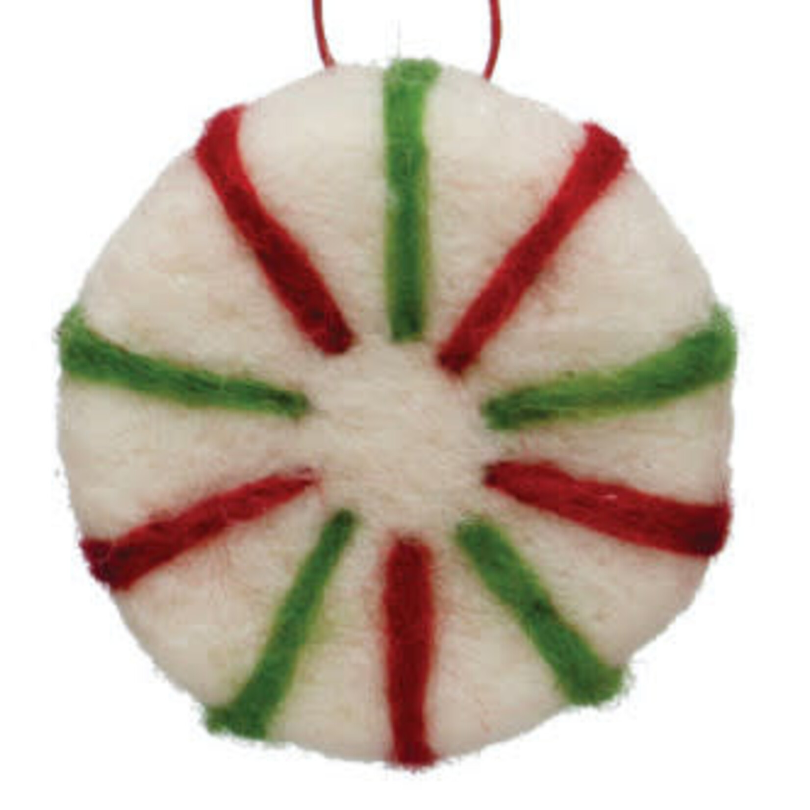m. lynne designs felt peppermint ornament