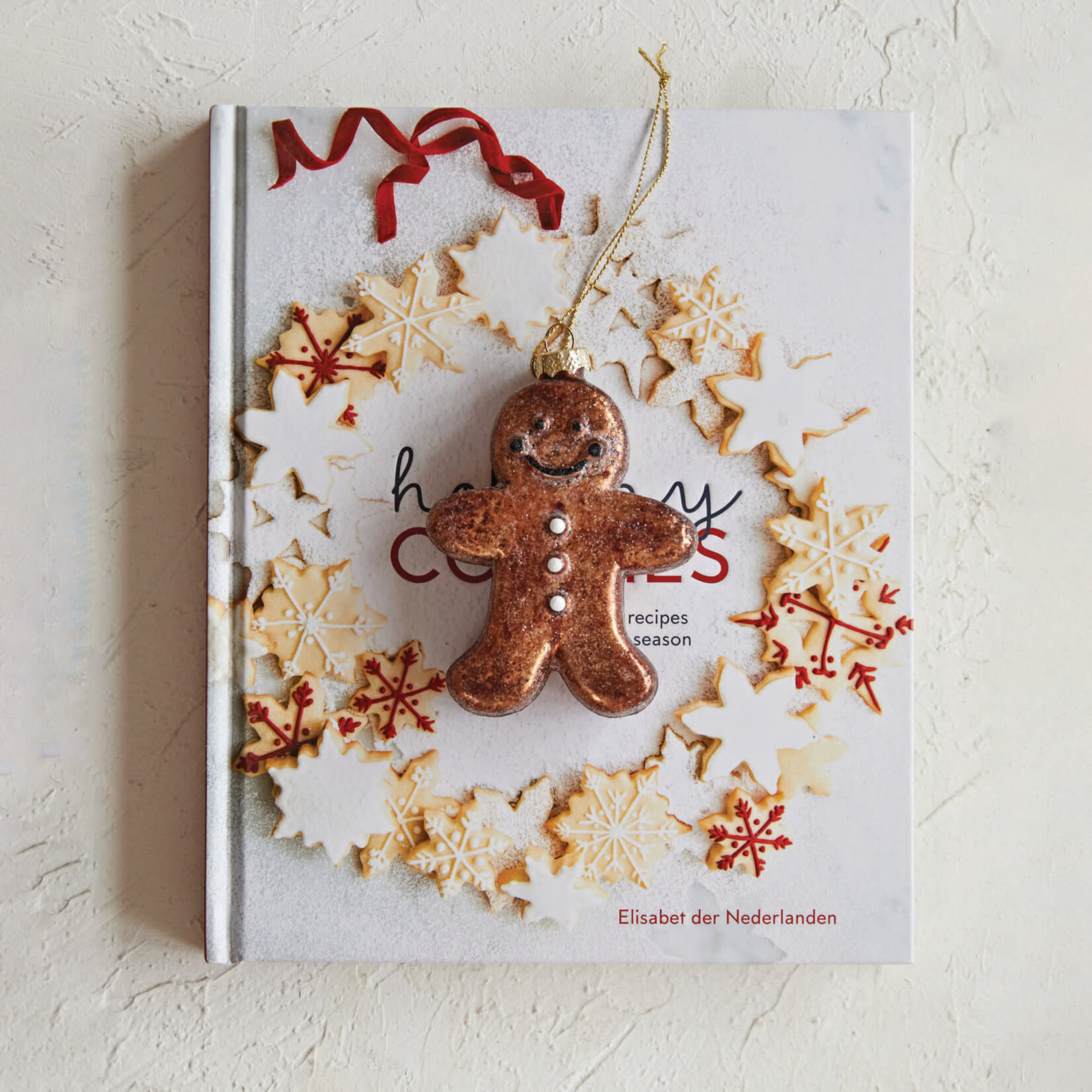 m. lynne designs glass gingerbread man ornament