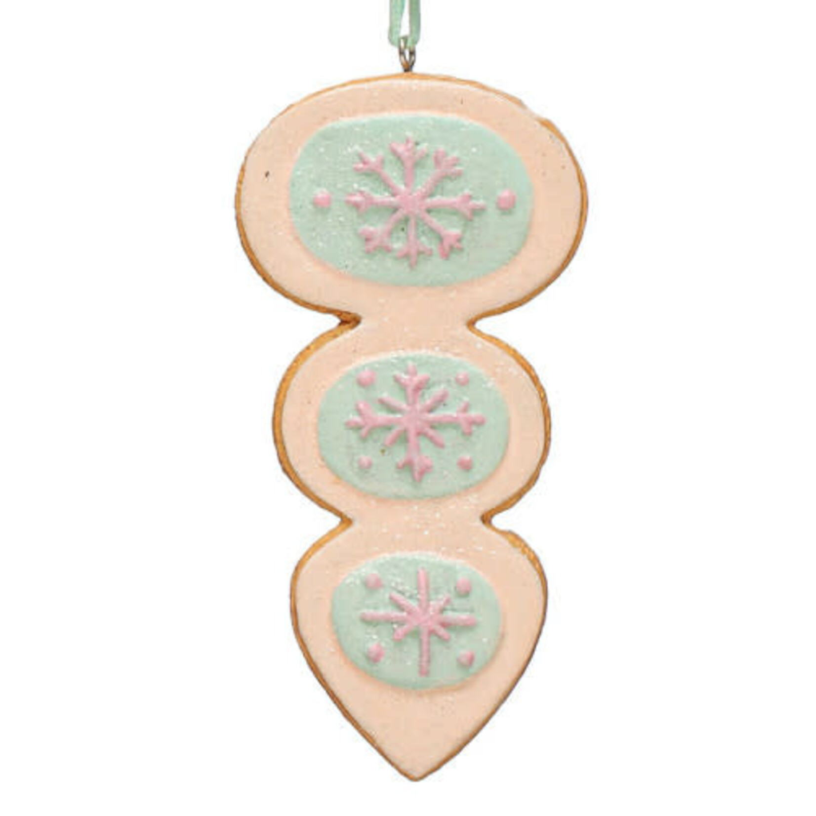 m. lynne designs colorful shape gingerbread ornament