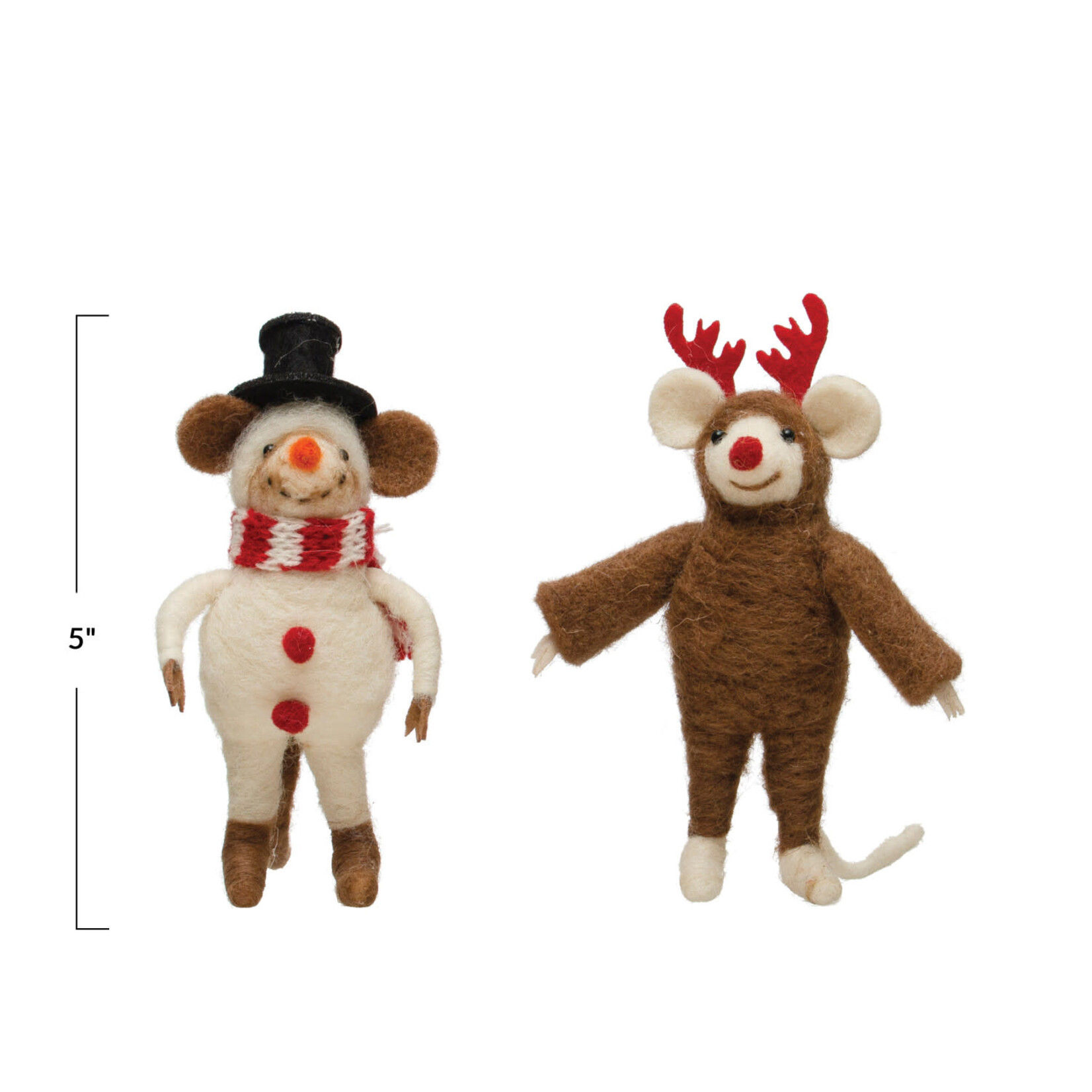 m. lynne designs felt christmas mouse