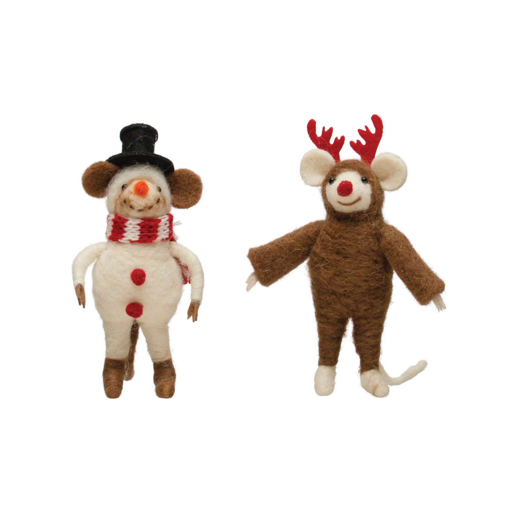 m. lynne designs felt christmas mouse