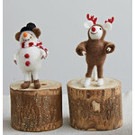 m. lynne designs felt christmas mouse