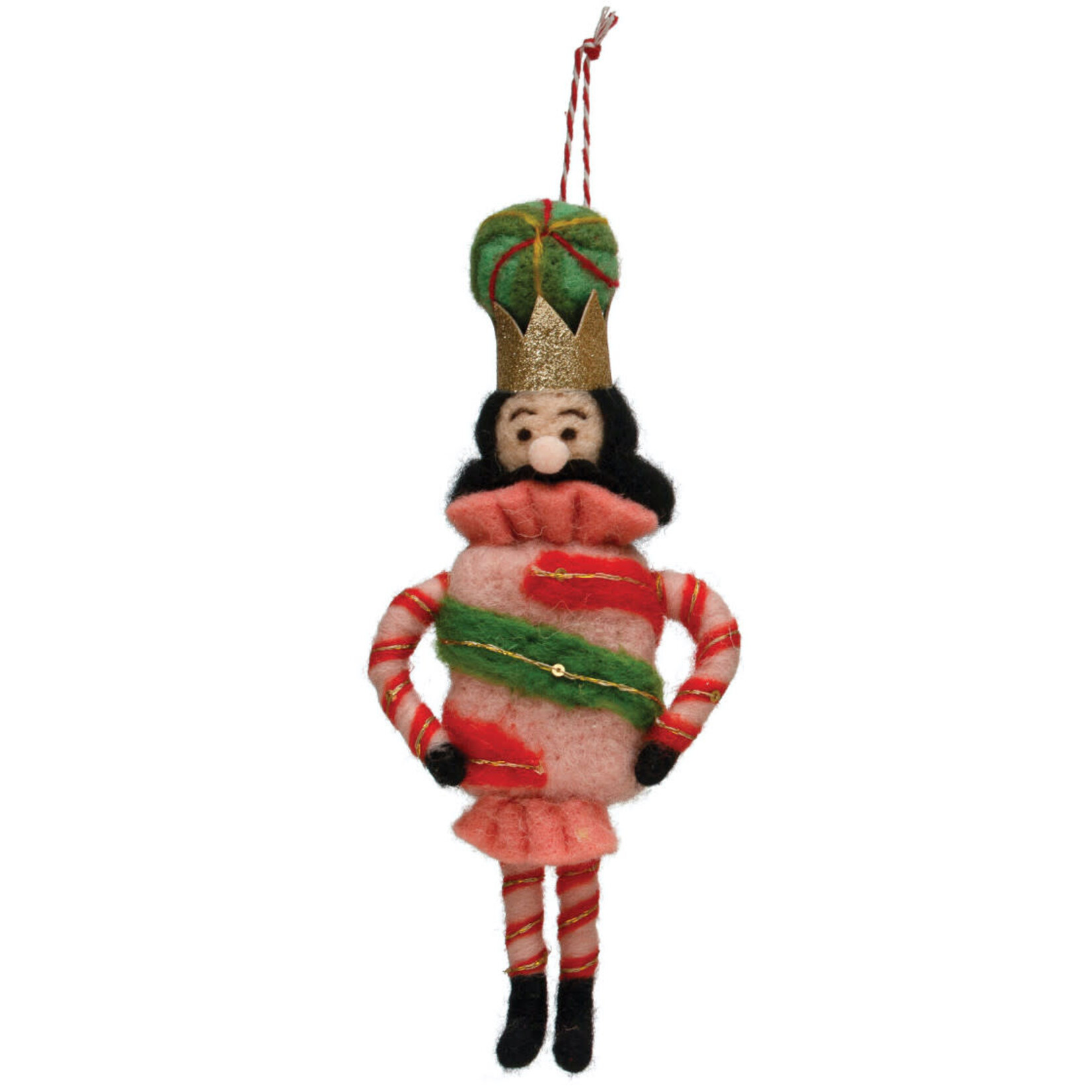 m. lynne designs felt nutcracker ornament