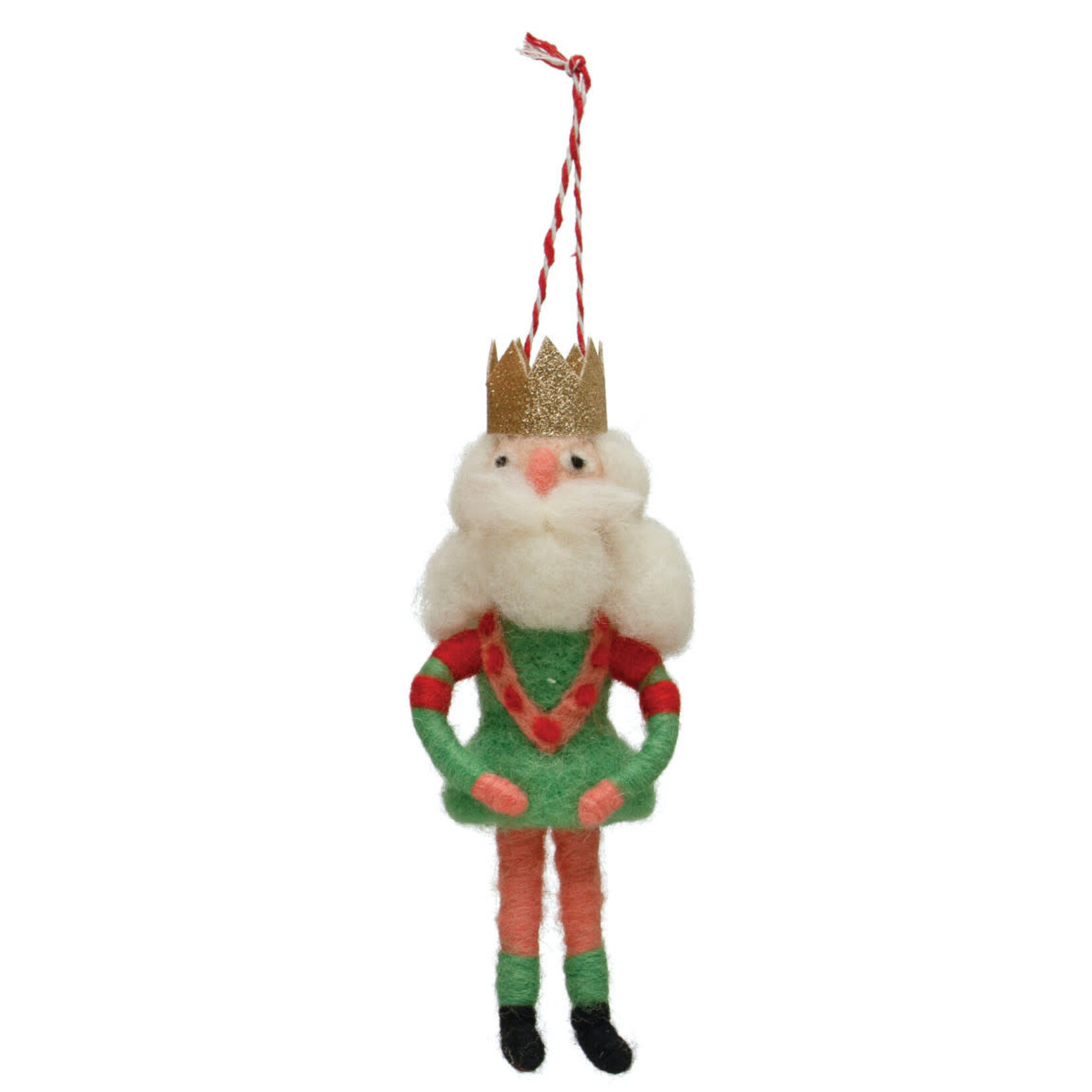 m. lynne designs felt nutcracker ornament