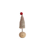 m. lynne designs red & white cording felt tree with pom