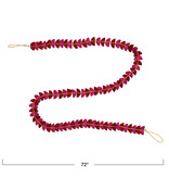 available at m. lynne designs pink & burgundy garland with gold