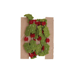m. lynne designs felt holly leaves & berries garland