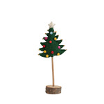 m. lynne designs green felt tree with colorful poms