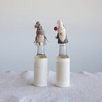 m. lynne designs felt gnome christmas bottle topper